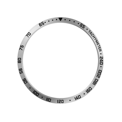 For Samsung Galaxy Watch6 Classic 47mm Watch Stainless Steel Bezel Insert Protective Ring Anti-scratch Adhesive Cover (Type E)