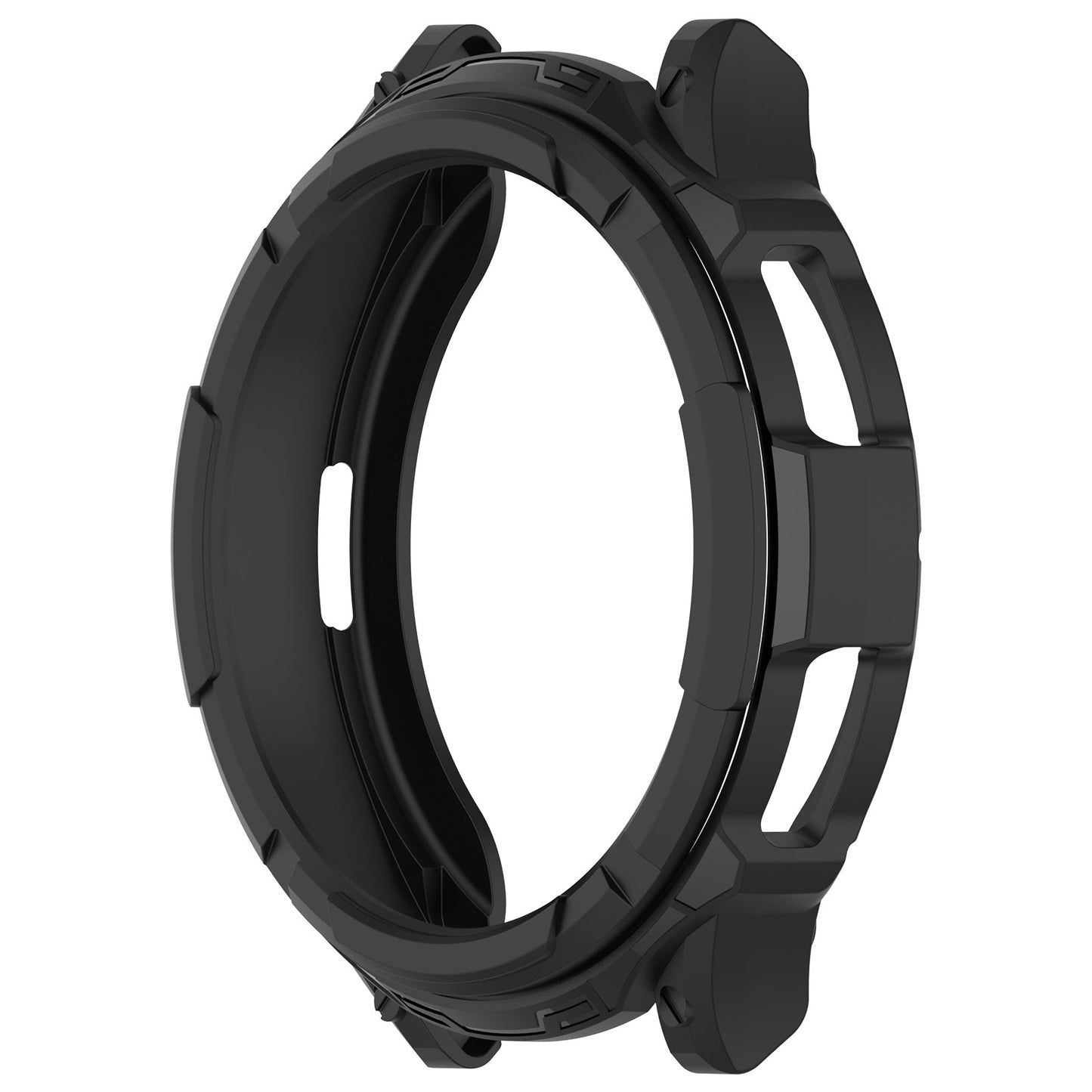 For Samsung Galaxy Watch6 Classic 43mm Watch Frame TPU Protector with Dial Panel Not Complete Covering Case