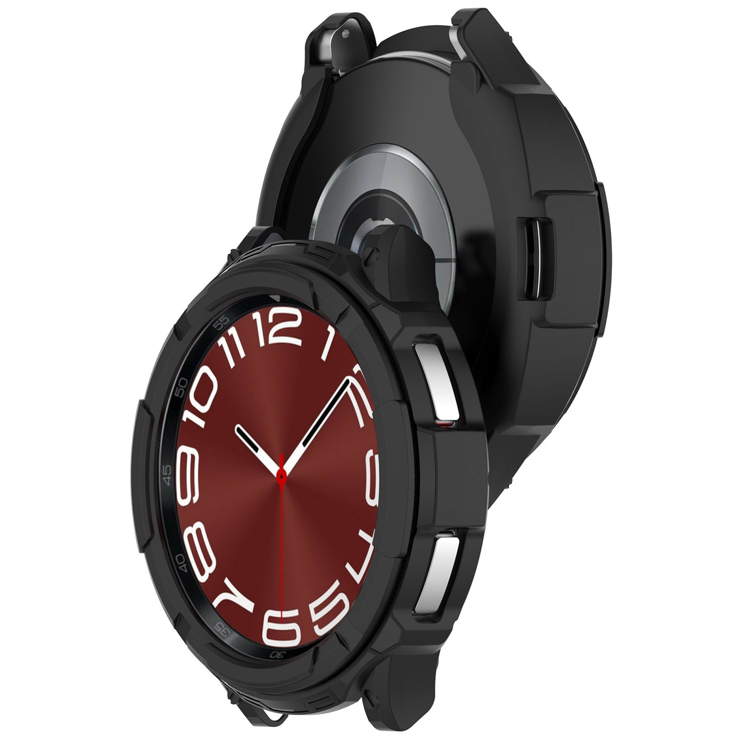 For Samsung Galaxy Watch6 Classic 43mm Watch Frame TPU Protector with Dial Panel Not Complete Covering Case
