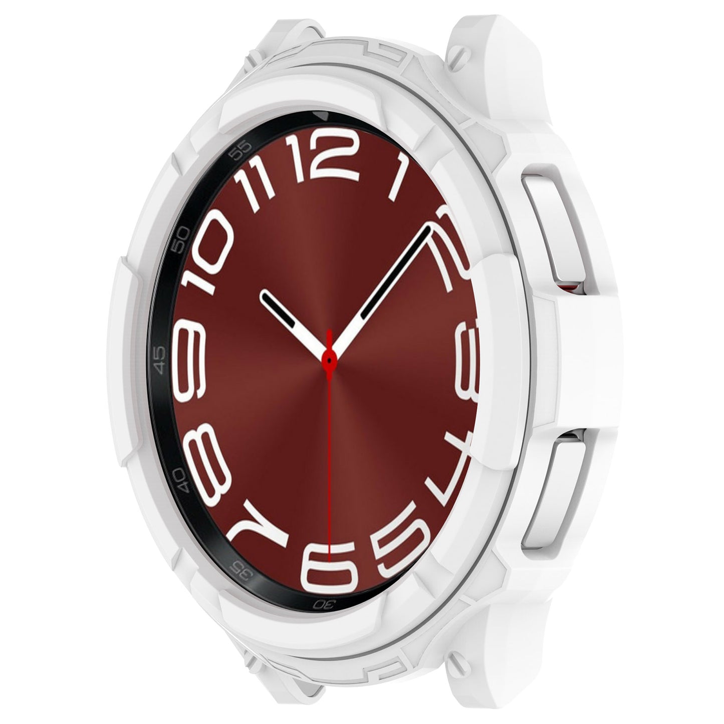 For Samsung Galaxy Watch6 Classic 43mm Watch Frame TPU Protector with Dial Panel Not Complete Covering Case