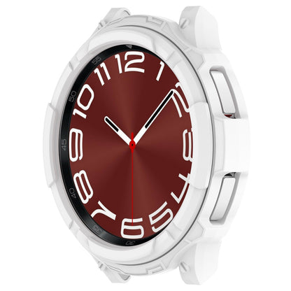 For Samsung Galaxy Watch6 Classic 43mm Watch Frame TPU Protector with Dial Panel Not Complete Covering Case