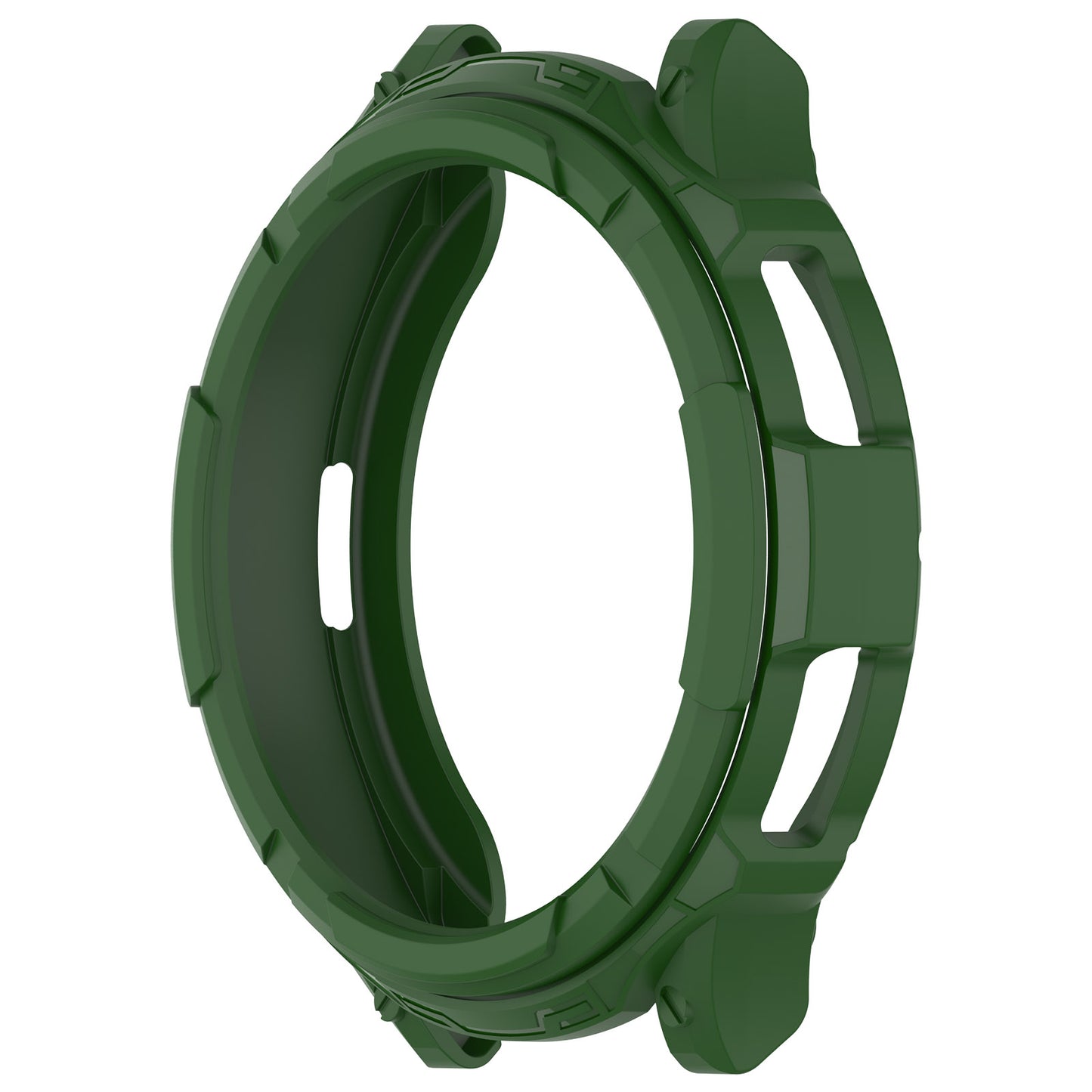 For Samsung Galaxy Watch6 Classic 43mm Watch Frame TPU Protector with Dial Panel Not Complete Covering Case