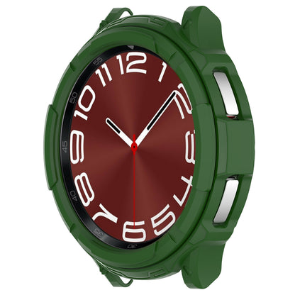 For Samsung Galaxy Watch6 Classic 43mm Watch Frame TPU Protector with Dial Panel Not Complete Covering Case