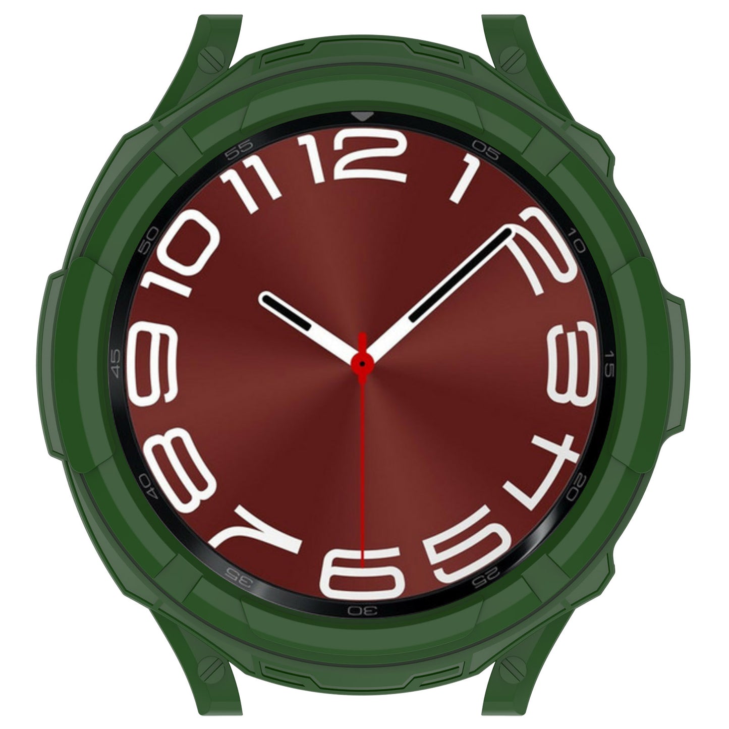 For Samsung Galaxy Watch6 Classic 43mm Watch Frame TPU Protector with Dial Panel Not Complete Covering Case