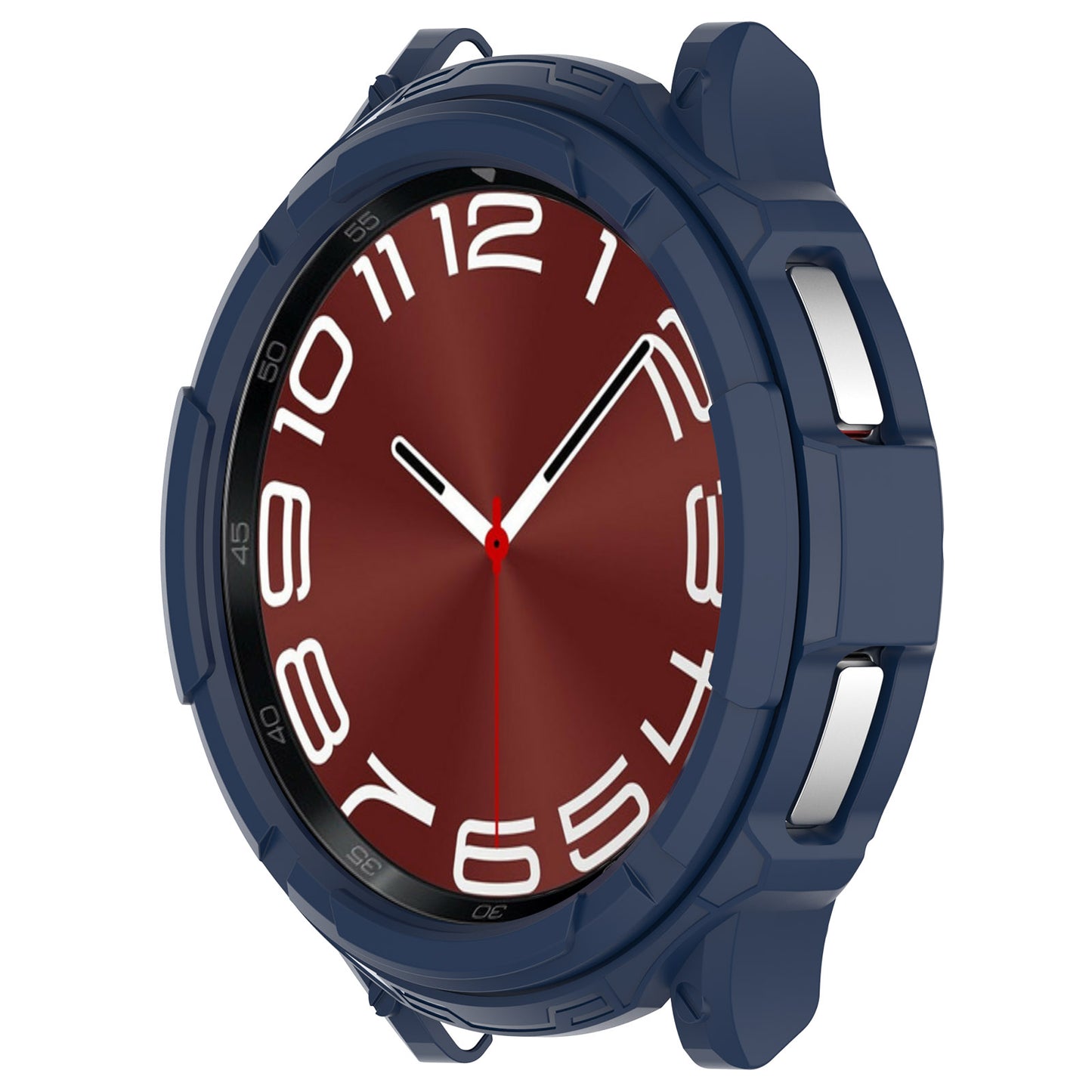 For Samsung Galaxy Watch6 Classic 43mm Watch Frame TPU Protector with Dial Panel Not Complete Covering Case