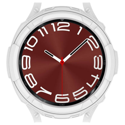 For Samsung Galaxy Watch6 Classic 47mm TPU Watch Frame Case + Dial Panel Half-Covering Protector