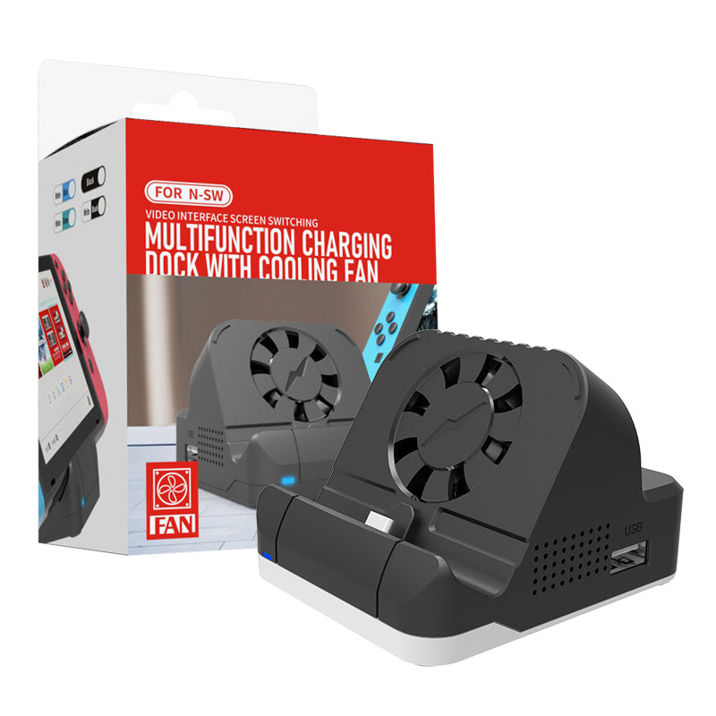 SW300 Docking Station for Nintendo Switch , Portable HD TV Dock Hub Adapter with Fan