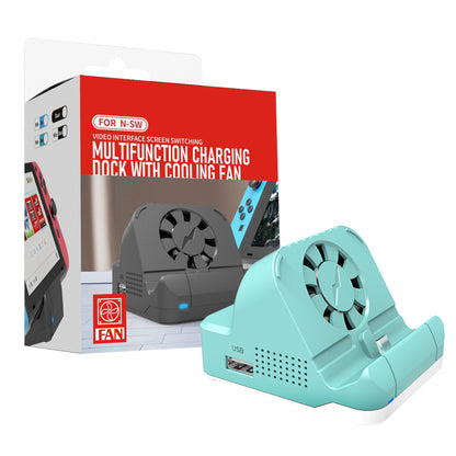 SW300 Docking Station for Nintendo Switch , Portable HD TV Dock Hub Adapter with Fan