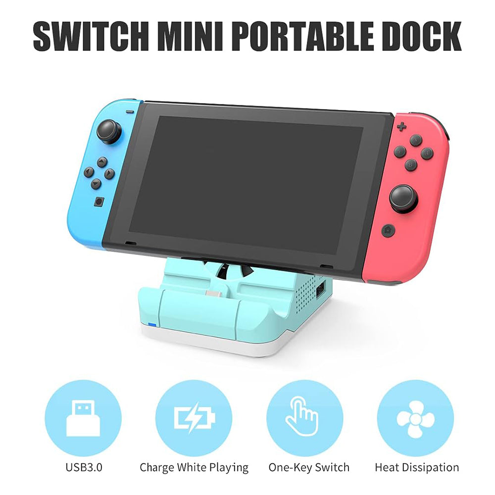 SW300 Docking Station for Nintendo Switch , Portable HD TV Dock Hub Adapter with Fan