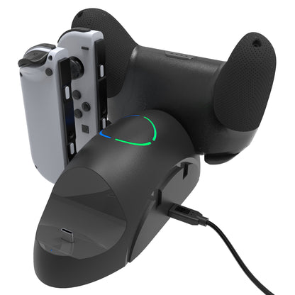 SW168 Controller Charger Dock Station for Nintendo Switch Pro Joy-con 6-in-1 Charging Stand for Nintendo Switch