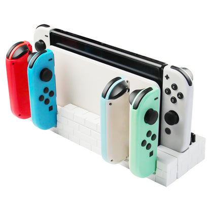 SW488 Charger Dock for Nintendo Switch Controller Fast Charging Dock Station for 4 Joy-cons with Game Cards Storage