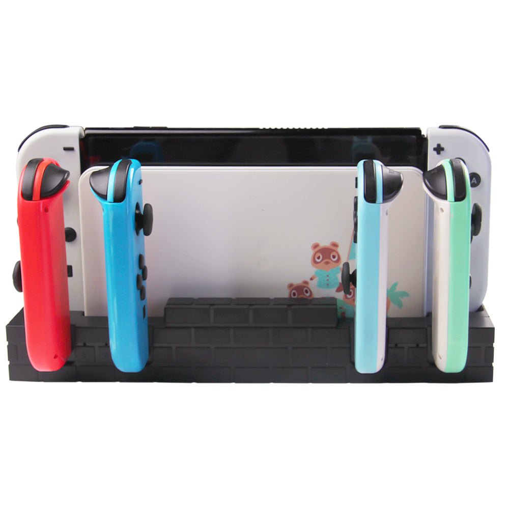 SW488 Charger Dock for Nintendo Switch Controller Fast Charging Dock Station for 4 Joy-cons with Game Cards Storage
