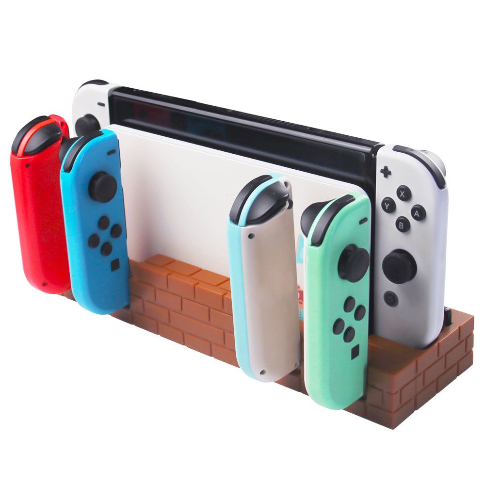 SW488 Charger Dock for Nintendo Switch Controller Fast Charging Dock Station for 4 Joy-cons with Game Cards Storage