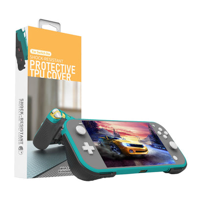 SM052 2 in 1 Protective Case for Nintendo Switch Lite Anti-Slip ABS+TPU Stand Cover with Game Card Slots