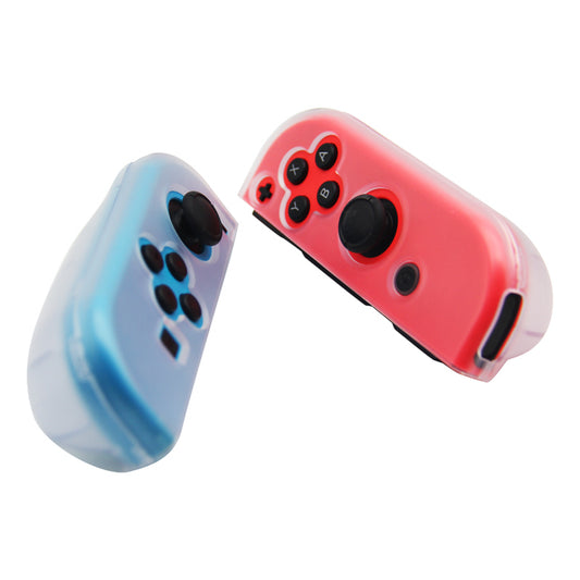 SW369 6-in-1 Clear Case Kit for Nintendo Switch , Anti-Scratch Shell Cover with Screen Protector and Grip Caps