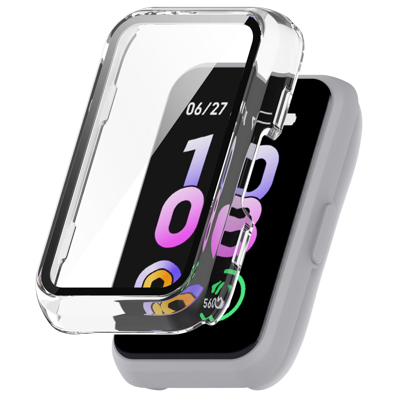 For Keep B4 Lite Hard PC Protective Case Watch Cover with Built-in Tempered Glass Screen Protector