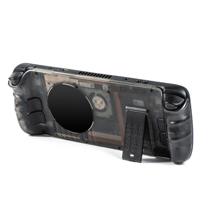 DEVASO For Steam Deck ABS Replace Back Plate Heat Dissipation Game Console Kickstand Back Cover (Upgraded 3.0 Version)