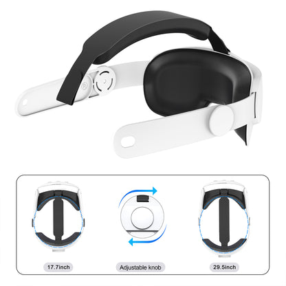 DEVASO Adjustable Head Strap for Meta Quest 3 Reduce Head Pressure Strap Replacement