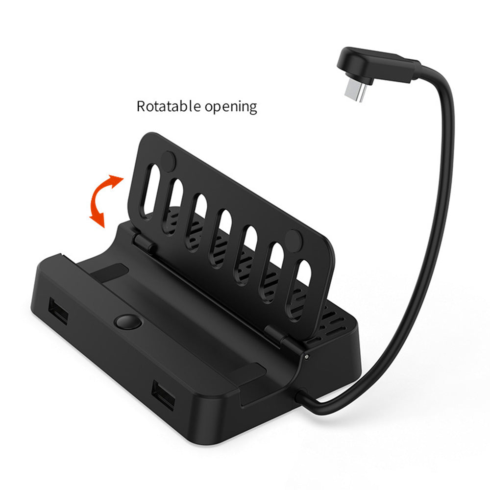 DOBE TY-2849 For Steam Deck Docking Station Converter with HD Video Port, Gigabit Ethernet, USB 2.0 and PD Fast Charging
