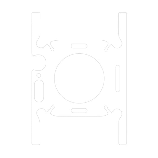 For Apple Watch Series 9 / 8 / 7 45mm Watch Back Cover Protector Anti-scratch HD Clear TPU Back Film