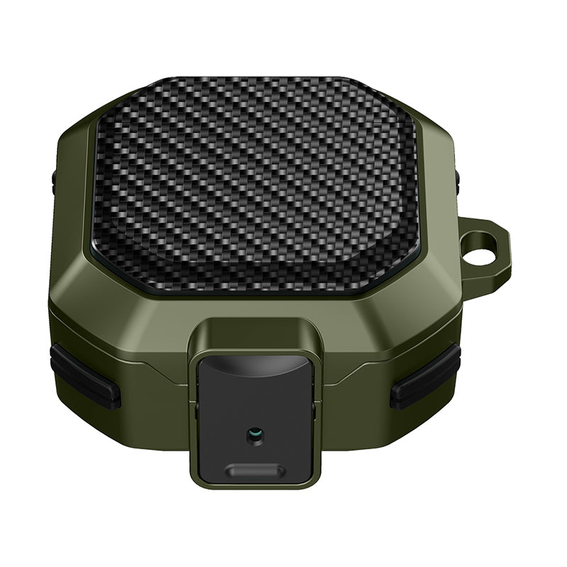 For Samsung Buds Live  /  Buds2  /  Buds 2 Pro   /  Buds Pro Carbon Fibre Texture Shockproof Case Earbuds Charging Case Cover Soft TPU+PC Headset Protector