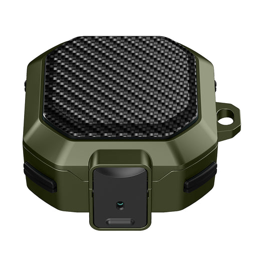 For Samsung Buds Live  /  Buds2  /  Buds 2 Pro   /  Buds Pro Carbon Fibre Texture Shockproof Case Earbuds Charging Case Cover Soft TPU+PC Headset Protector