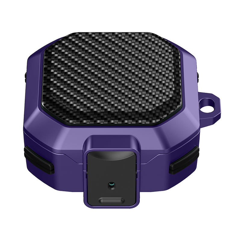 For Samsung Buds Live  /  Buds2  /  Buds 2 Pro   /  Buds Pro Carbon Fibre Texture Shockproof Case Earbuds Charging Case Cover Soft TPU+PC Headset Protector