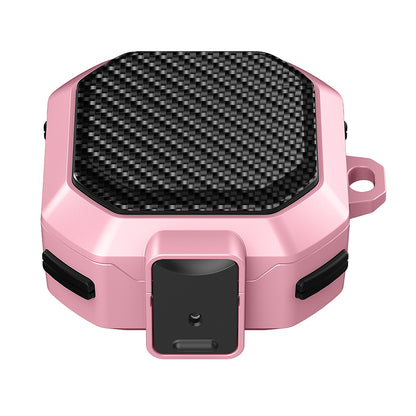For Samsung Buds Live  /  Buds2  /  Buds 2 Pro   /  Buds Pro Carbon Fibre Texture Shockproof Case Earbuds Charging Case Cover Soft TPU+PC Headset Protector