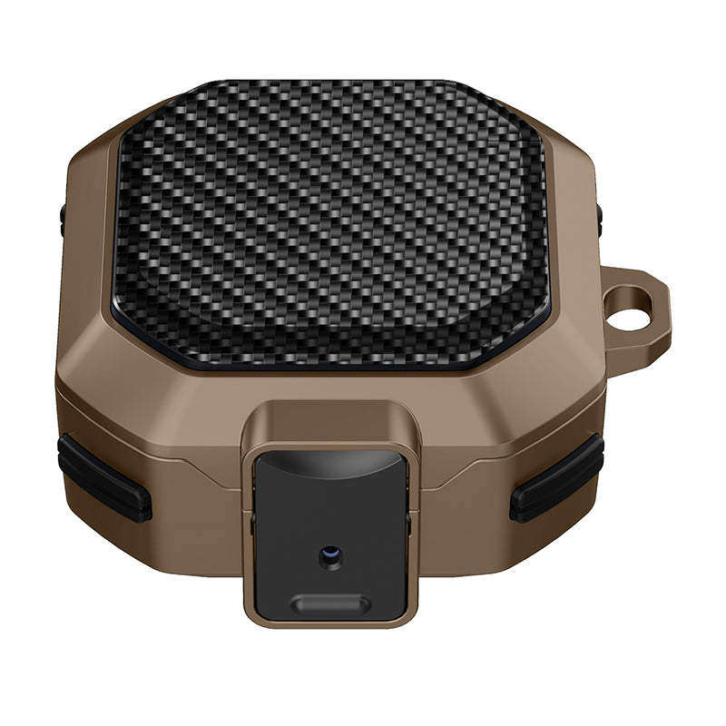 For Samsung Buds Live  /  Buds2  /  Buds 2 Pro   /  Buds Pro Carbon Fibre Texture Shockproof Case Earbuds Charging Case Cover Soft TPU+PC Headset Protector