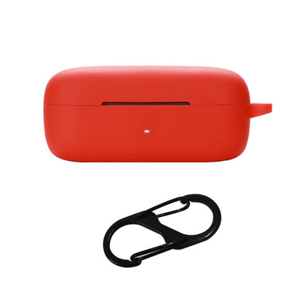 For EarFun Free Pro 2 Wireless Bluetooth Earphones Case with Anti-lost Buckle, Shockproof Silicone Cover
