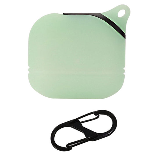 For Apple AirPods 3 Soft Silicone Protective Case Wireless Earphones Portable Cover with Carabiner