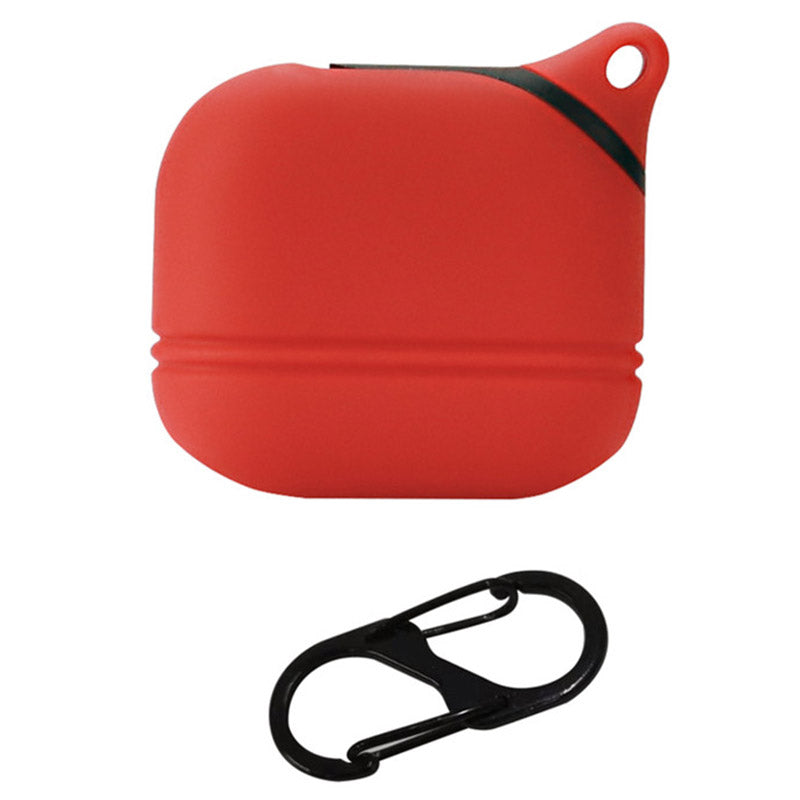 For Apple AirPods 3 Soft Silicone Protective Case Wireless Earphones Portable Cover with Carabiner