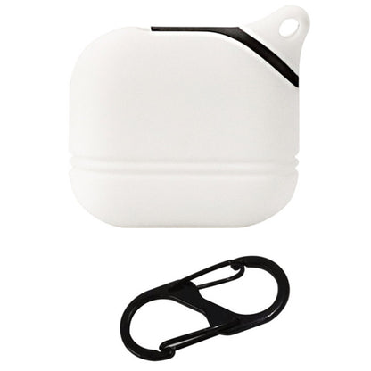 For Apple AirPods 3 Soft Silicone Protective Case Wireless Earphones Portable Cover with Carabiner