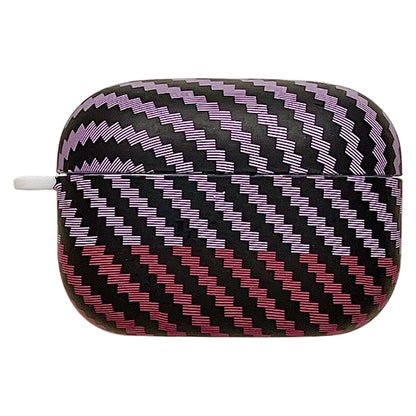 For Sony LinkBuds S / WF-LS900N Carbon Fiber Texture Dual Color Hard PC Case Bluetooth Earphone Anti-drop Cover