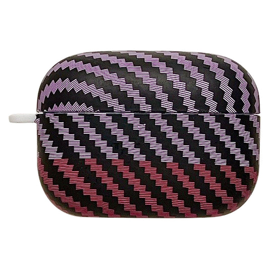 For Sony LinkBuds S / WF-LS900N Carbon Fiber Texture Dual Color Hard PC Case Bluetooth Earphone Anti-drop Cover