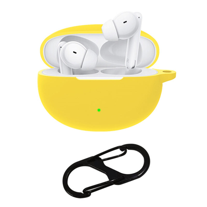 Silicone Case for Oppo Enco Free 3 Bluetooth Earphone Charging Case Sleeve Cover with Buckle