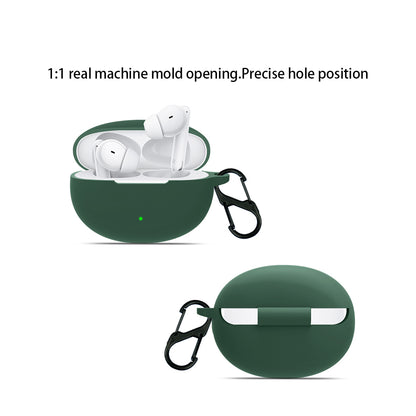 Silicone Case for Oppo Enco Free 3 Bluetooth Earphone Charging Case Sleeve Cover with Buckle