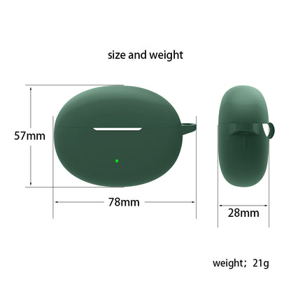 Silicone Case for Oppo Enco Free 3 Bluetooth Earphone Charging Case Sleeve Cover with Buckle