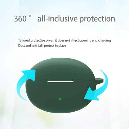 Silicone Case for Oppo Enco Free 3 Bluetooth Earphone Charging Case Sleeve Cover with Buckle