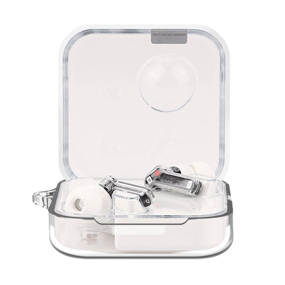 For Nothing Ear (2) Silicone Cover Wireless Bluetooth Earphone Dust-proof Case with Anti-lost Buckle