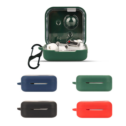 For Nothing Ear (2) Silicone Cover Wireless Bluetooth Earphone Dust-proof Case with Anti-lost Buckle