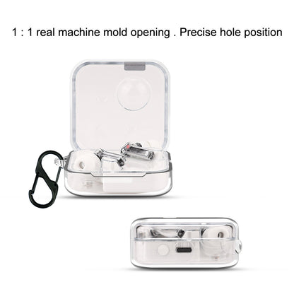 For Nothing Ear (2) Silicone Cover Wireless Bluetooth Earphone Dust-proof Case with Anti-lost Buckle