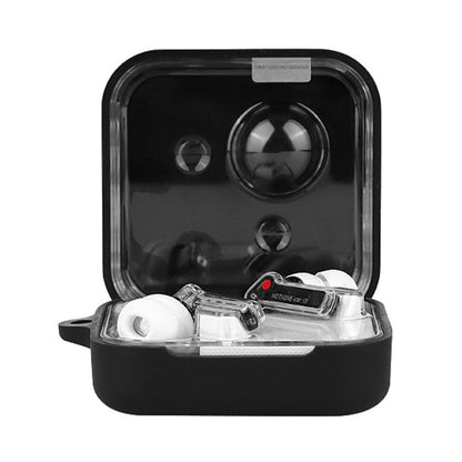 For Nothing Ear (2) Silicone Cover Wireless Bluetooth Earphone Dust-proof Case with Anti-lost Buckle