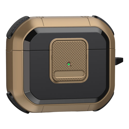 Protective Case for Apple AirPods 3 Case TWS Earbuds TPU PC Cover with Lock, Carabiner