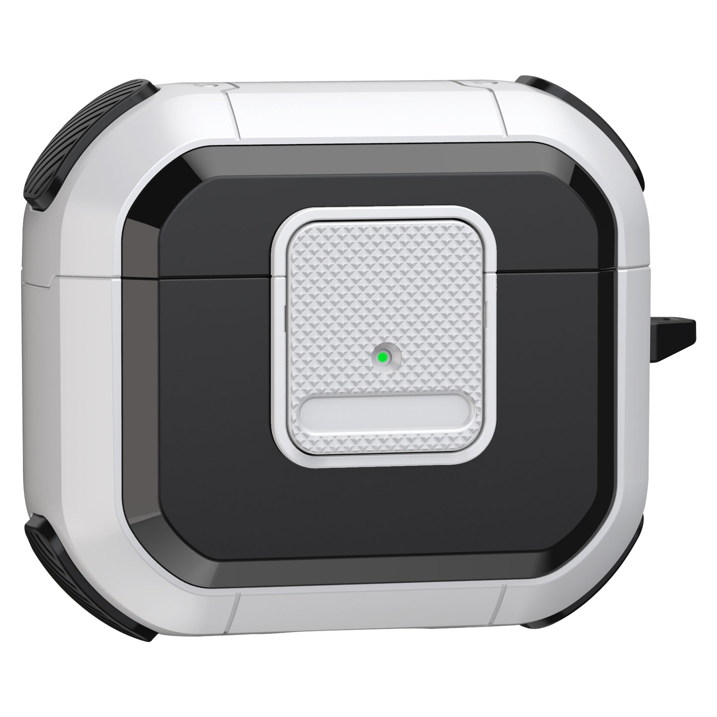 Protective Case for Apple AirPods 3 Case TWS Earbuds TPU PC Cover with Lock, Carabiner