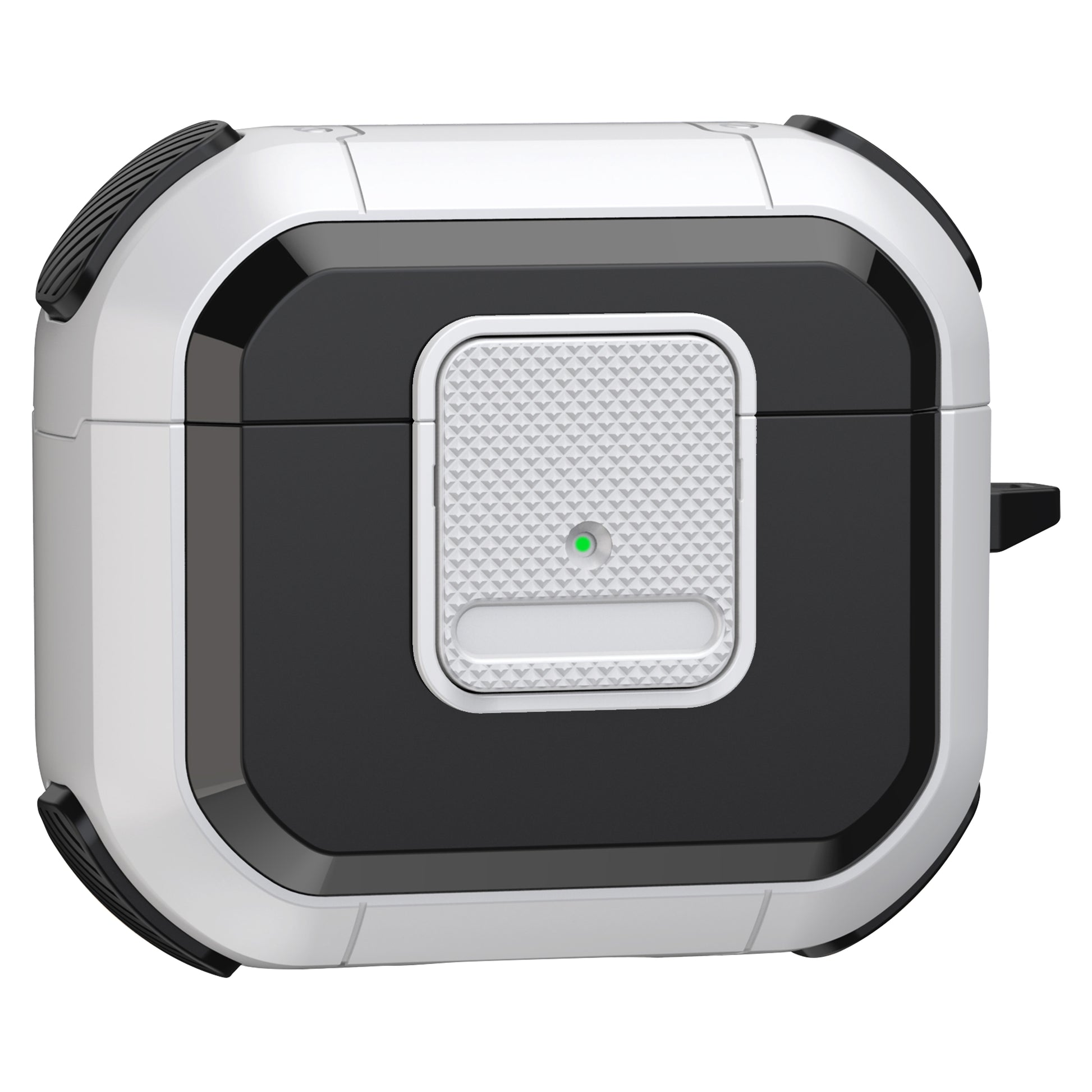 Protective Case for Apple AirPods 3 Case TWS Earbuds TPU PC Cover with Lock, Carabiner