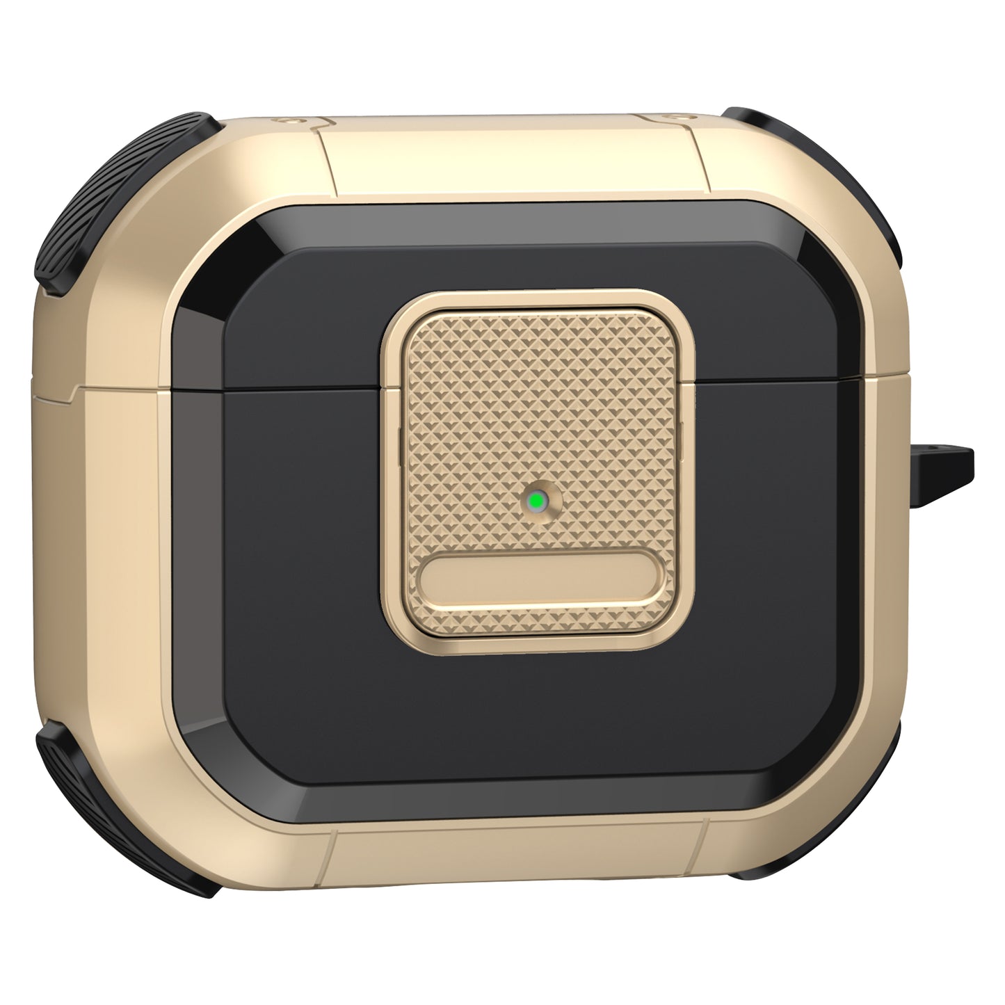 Protective Case for Apple AirPods 3 Case TWS Earbuds TPU PC Cover with Lock, Carabiner