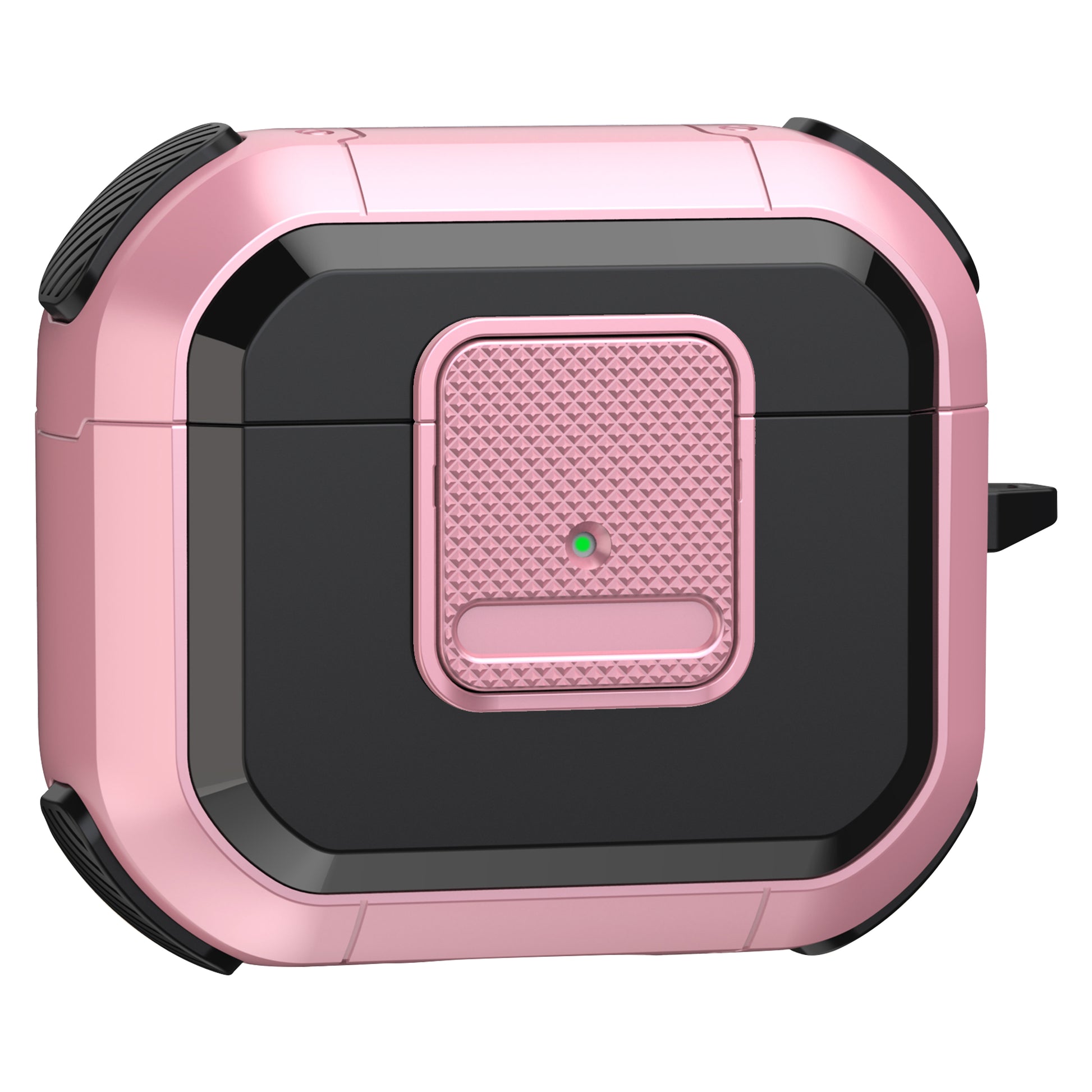 Protective Case for Apple AirPods 3 Case TWS Earbuds TPU PC Cover with Lock, Carabiner