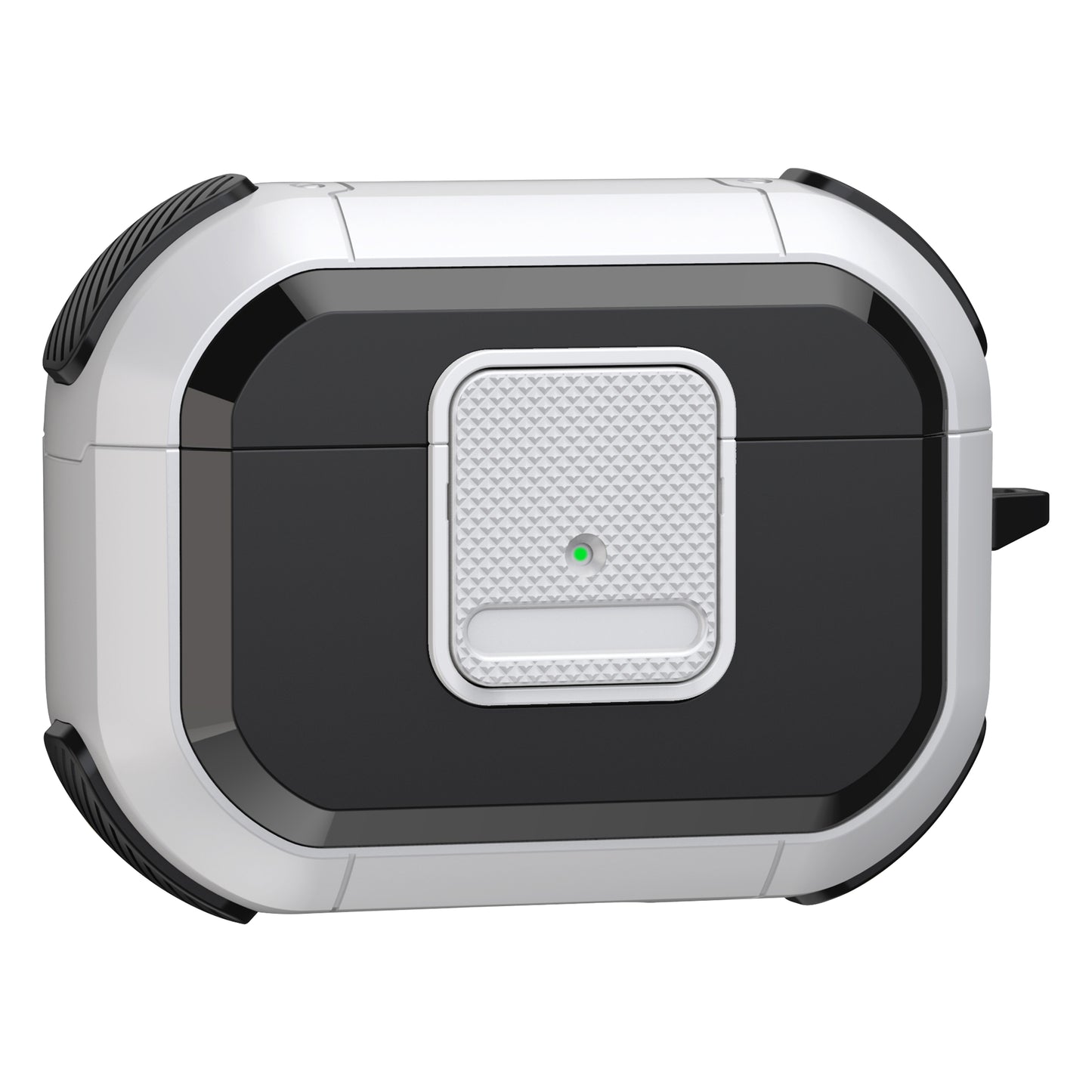 Shockproof Case for Apple AirPods Pro Case Cover with Lock, Carabiner TWS Headset TPU PC Shell