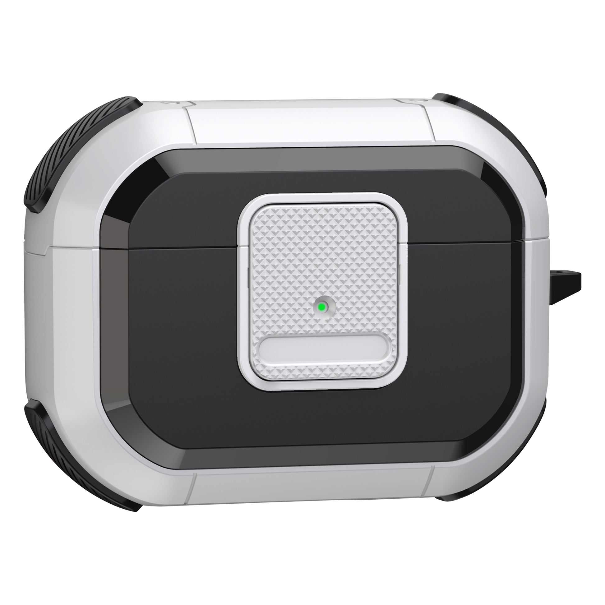 Shockproof Case for Apple AirPods Pro Case Cover with Lock, Carabiner TWS Headset TPU PC Shell